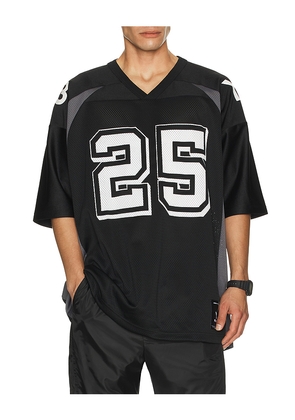 Y-3 Yohji Yamamoto x NBHD Football Jersey in Black. Size S. Also in L, XL/1X.