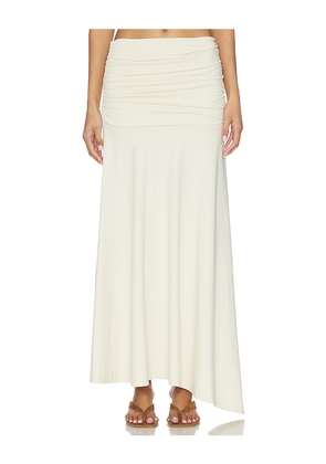 Susana Monaco Gathered Skirt in Lemon. Size L. Also in S, M.