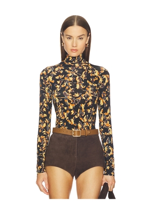 Ulla Johnson Aurelia Jersey Long Sleeve Turtleneck Top in Black. Size M. Also in XS, S, XL.