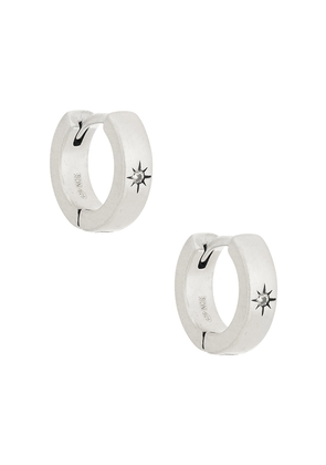 Serge de Nimes Asteria Earring in Metallic Silver.