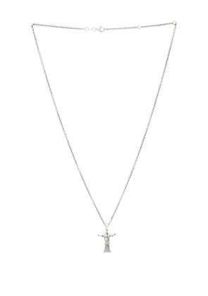 Serge de Nimes Redeemer Necklace in Metallic Silver.