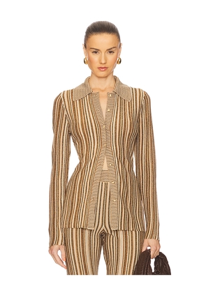 Veronica Beard Landon Cardigan in Metallic Neutral,Brown. Size XS. Also in S.