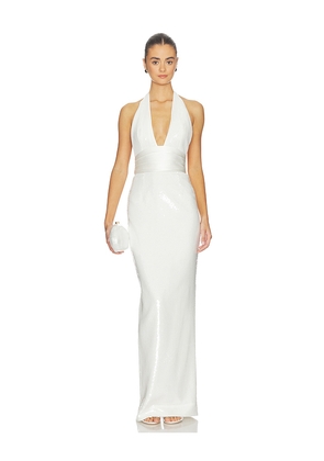 retrofete Kelsie Dress in White. Size L. Also in M, S, XS, XXS.