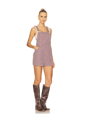 WeWoreWhat Basic Short Overall in Purple. Size S. Also in M.