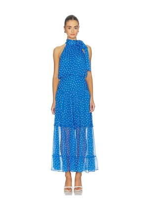 RIXO Abi Dress in Blue. Size L. Also in XS, S, M, XL.