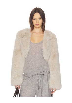 Unreal Fur Empress Jacket in Neutral. Size L. Also in S, M.