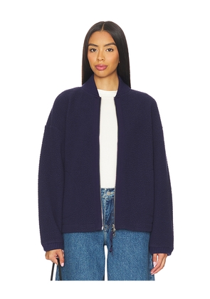 Varley Willmont Patch Pocket Fleece in Navy. Size S. Also in XS, M.