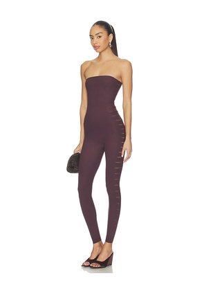Wolford Slash Jumpsuit in Wine. Size M. Also in XS, S.