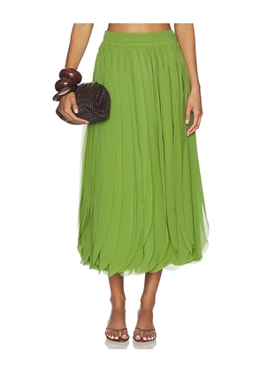AMUR Rylan Maxi Skirt in Green. Size 0. Also in 2, 4, 6, 8.