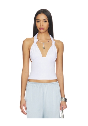 superdown Stevie Halter Top in White. Size L. Also in XXS, XS, S, M, XL.