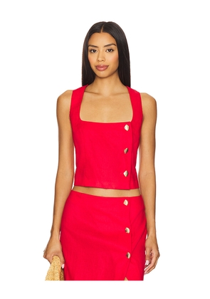 Yumi Kim Antonia Top in Red. Size M. Also in L, XL, XS.