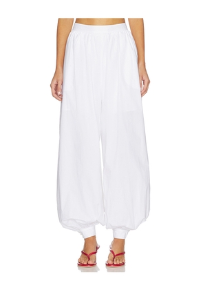 ROTATE Balloon Pleated Pants in White. Size 32. Also in 34, 36, 38, 40, 42, 46.