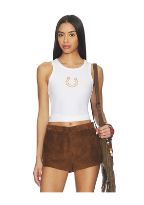 superdown Airlea Racerback Tank in White. Size L. Also in M, S, XL, XS, XXS.