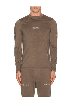 Whitespace Graphene Crew Neck T-Shirt in Grey. Size M. Also in L, S, XL/1X.