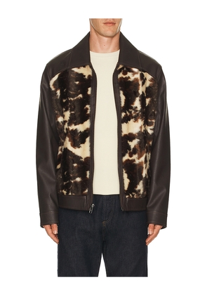 Unreal Fur Yellowstone Jacket in Brown. Size L. Also in S, XL/1X.