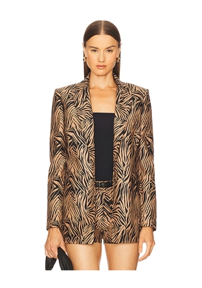 Zuleyha Kuru Yvonne Jacket in Brown. Size 38. Also in 36, 40, 42, 44.