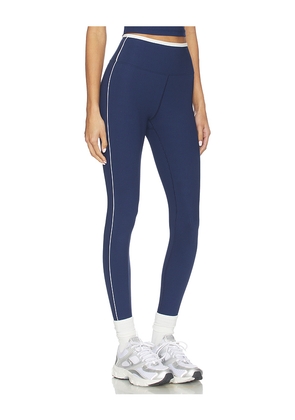 YEAR OF OURS Ribbed Track Legging in Navy. Size M. Also in S, XS, L, XL.