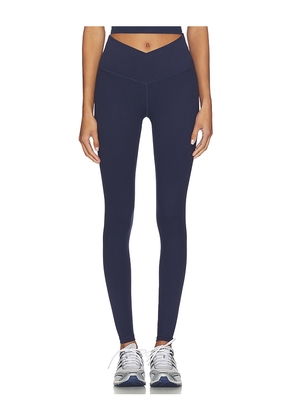 WellBeing + BeingWell Flowwell Callista Crossover Legging in Navy. Size M. Also in XXS, XS, S, L, XL.