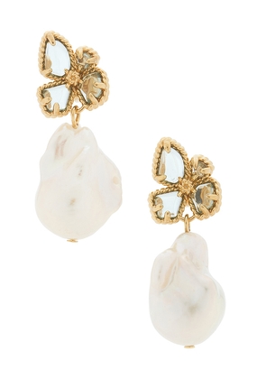 Zimmermann Bloom Earrings in Blue.
