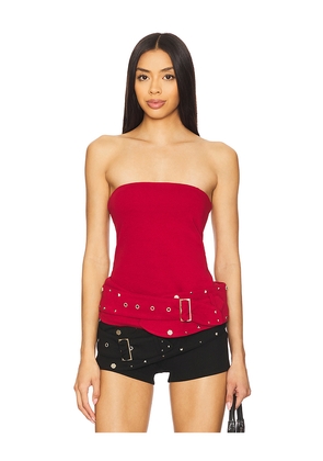 Zemeta My Belt Tube Top in Red. Size S. Also in XS, L.