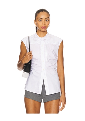 Veronica Beard Joon Top in White. Size 00. Also in 0, 2, 4, 6, 8, 10.