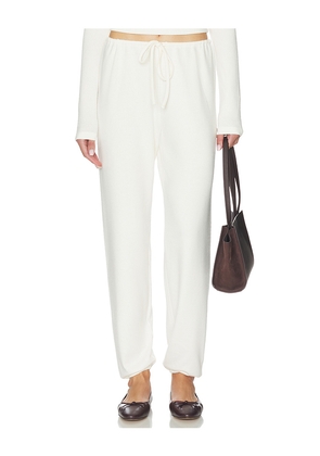 WellBeing + BeingWell Delaney Jogger in White. Size M. Also in L, S, XL, XS.