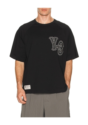Y-3 El5 Gfx Tee in Black. Size L. Also in M, S, XL/1X.