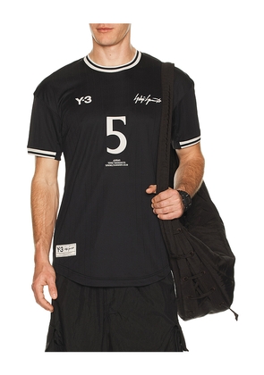 Y-3 Elite Tee in Black. Size L. Also in M, S, XL/1X.