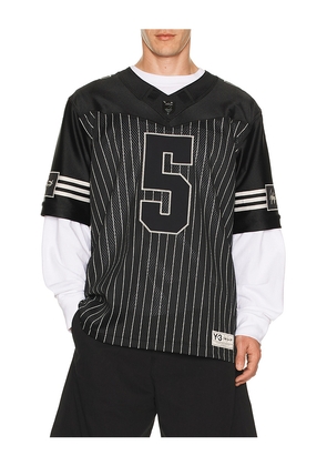 Y-3 Elite 5 Jersey in Black. Size L. Also in M, XL/1X.