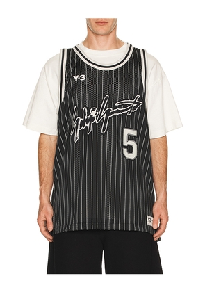 Y-3 Elite 5 Bball Jersey Black in Black. Size L. Also in M, XL/1X.
