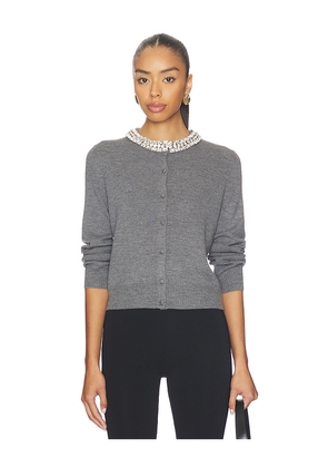 Veronica Beard Daro Cardigan in Grey. Size XL. Also in XS, S, L.