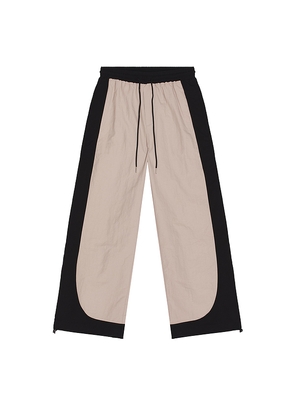 Wish Me Luck Runners Club Pants in Black, white. Size M. Also in S, L, XL/1X.