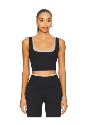 WellBeing + BeingWell FlowWell Rainey Tank in Black. Size M. Also in XXS, XS, XL.