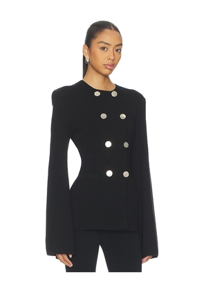 WeWoreWhat Cinched Waist Peplum Sweater in Black. Size S. Also in XS.