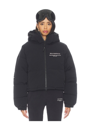 Whitespace Cropped Puffer Jacket in Black. Size M. Also in L, S, XL, XS.