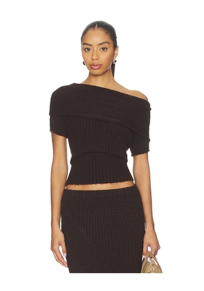 With Jean Fia Top in Chocolate. Size M. Also in S, XXS, XS, L, XL.