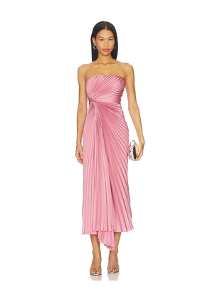 AMUR Everyn Pleated Gown in Pink. Size 4. Also in 6, 8.