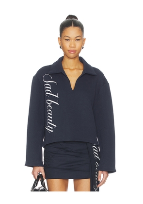 Zemeta Sad Beauty Oversize Pullover in Navy. Size M. Also in XS, S, L.