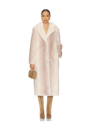 Unreal Fur White Plains Coat in Cream. Size L. Also in XS.
