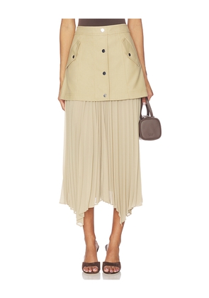 Veronica Beard Patricka Skirt in Tan. Size 2. Also in 0, 4, 6, 8.