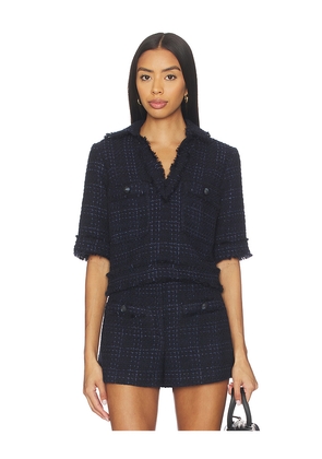 Veronica Beard Babbs Top in Navy. Size 10. Also in 0, 2, 4, 6.