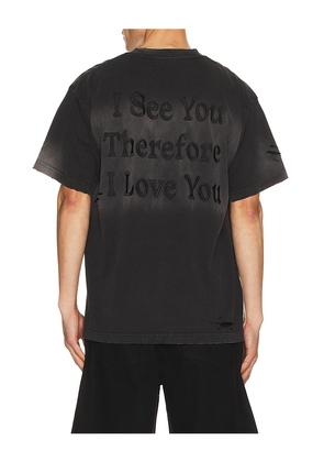 UPRISERS UPRS I See You T-Shirt in Black. Size M. Also in L, S, XL/1X.