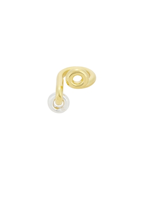 Uncommon Matters Knot Lock Loop Ring in Metallic Gold. Size 6. Also in 5, 7, 8.