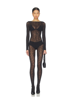 Wolford Sweet Dots Catsuit in Black. Size S. Also in XS, M.