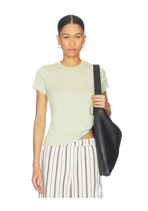 Vince Shrunken 90s Tee in Sage. Size M. Also in L, S, XS, XXS.