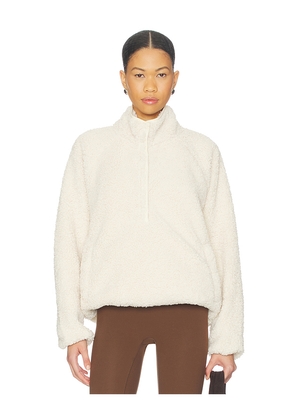THE UPSIDE Harlow Fleece Pullover in Neutral. Size XL. Also in L, XS.