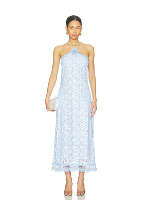 Waimari Beso De Luna Maxi Dress in Blue. Size S. Also in L.