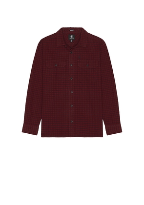 Volcom Augustone Long Sleeve Shirt in Red. Size M. Also in L.