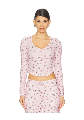 WellBeing + BeingWell Mason Top in Pink. Size M. Also in XXS, XS, S, L, XL.