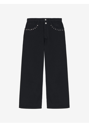 MCQUEEN - Cropped Denim Jeans - Item 831381QYAAC1000